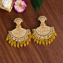 Load image into Gallery viewer, Yellow Jumbo Crescent Earrings
